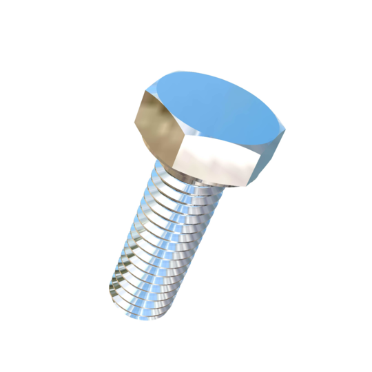 Titanium #10-32 X 9/16 inch UNF Fully Threaded Allied Titanium Hex Head Bolt (No Dimple)